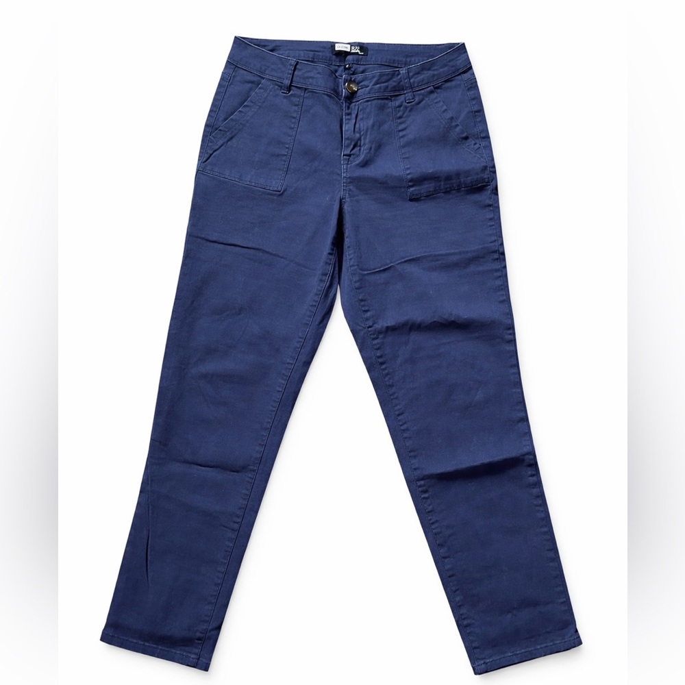 1822 Denim Navy Blue Skinny Pants Women Size 29 High Rise Stretch Pants Sz 29